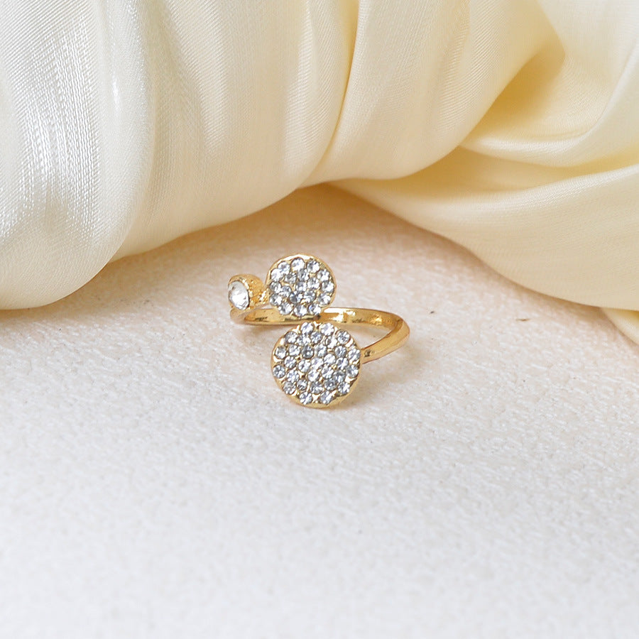 Wholesale Geometric Round Diamond Ring