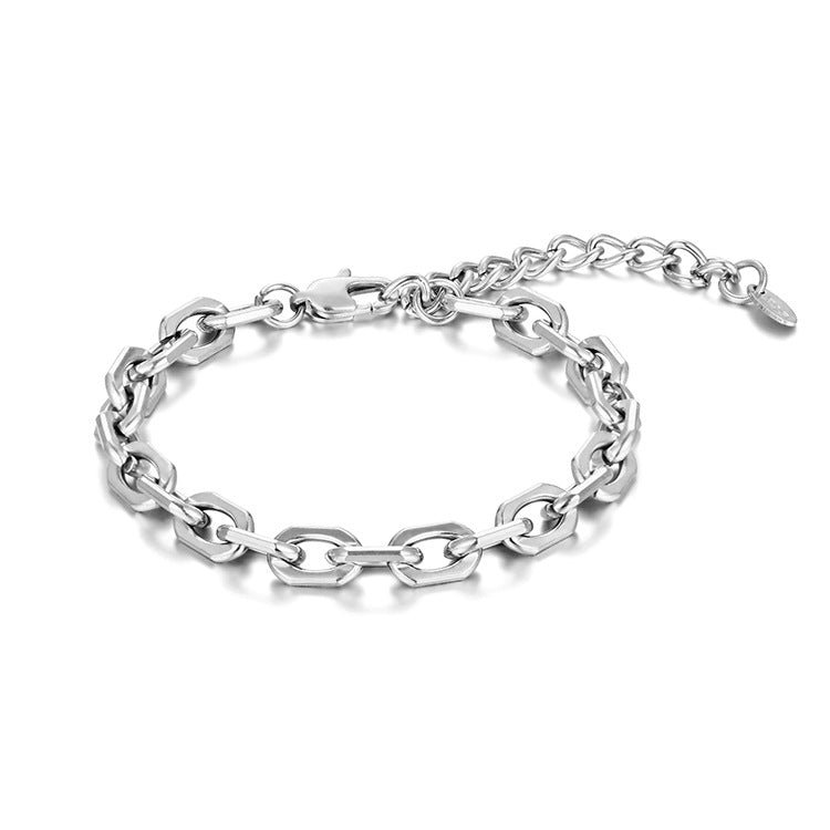 Wholesale Titanium Steel Horseshoe Buckle Bracelet