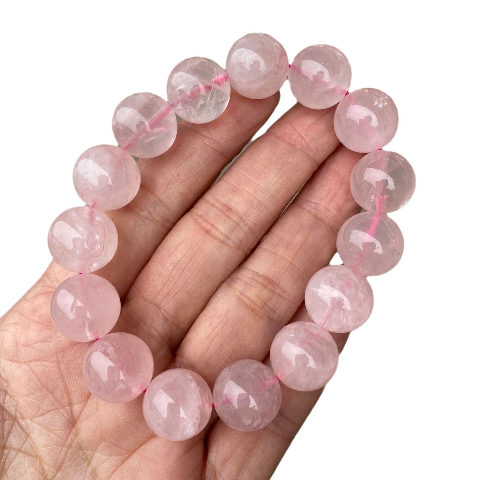 Wholesale  Handmade Beaded Pink Crystal Bracelet