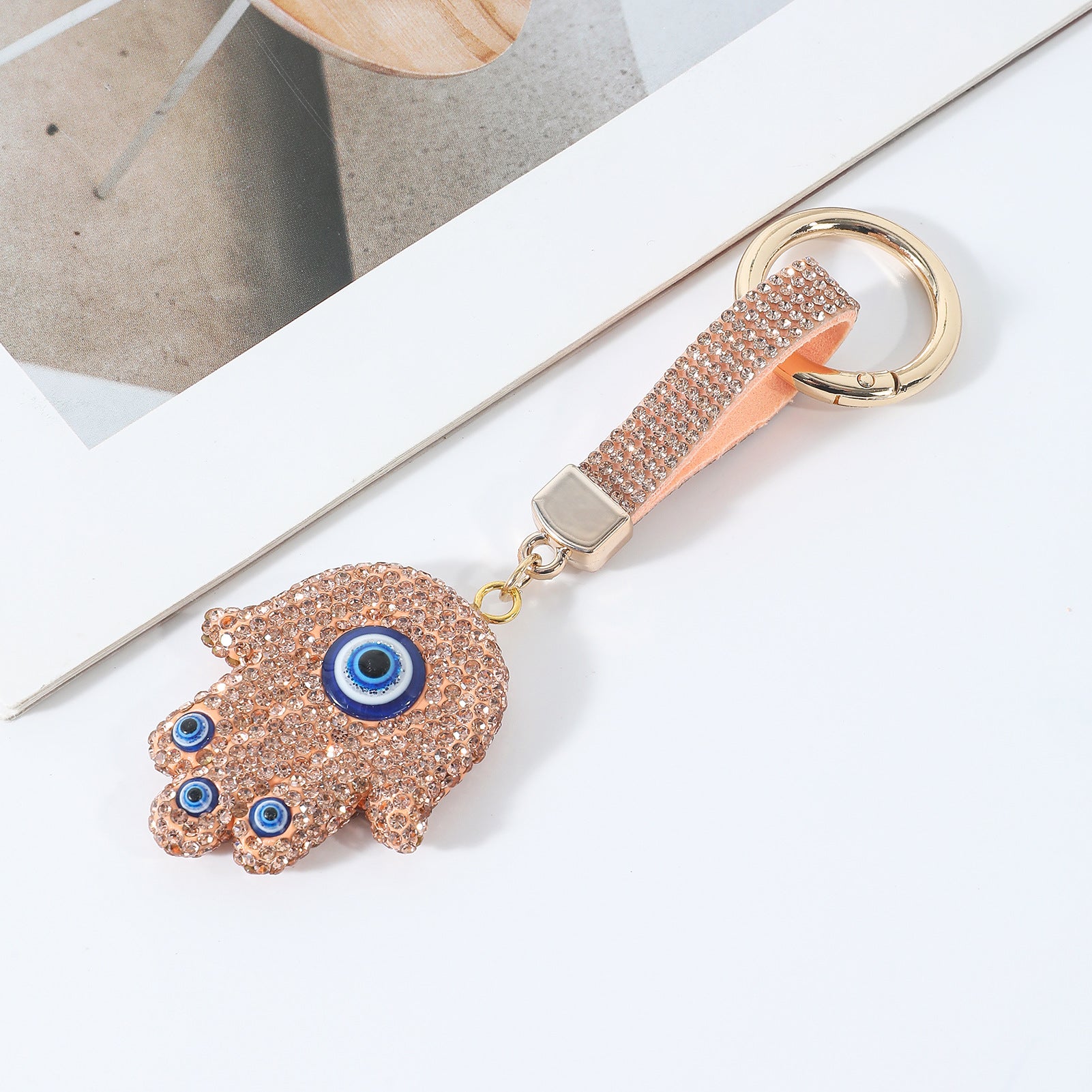 Wholesale Evil Eye Handprint Keychain