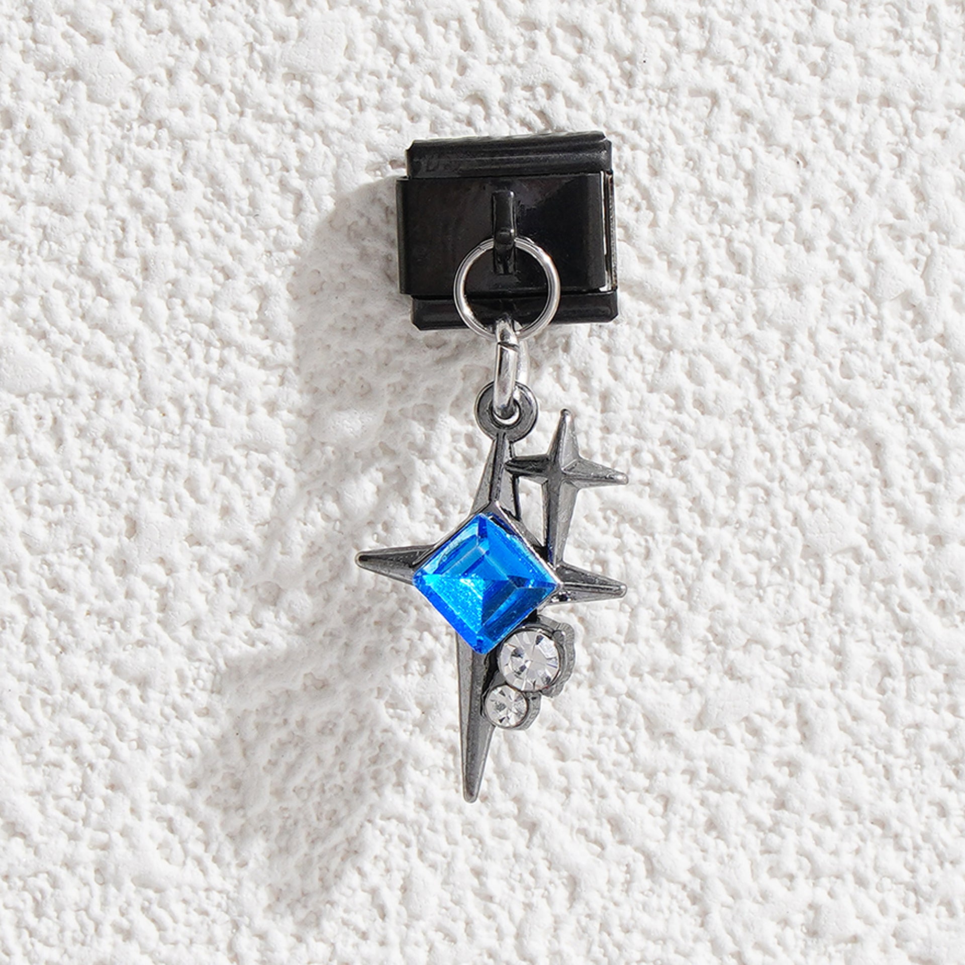 Wholesale Italian Charm Bracelet 9mm DIY Splicing Color Diamond Stainless Steel Composable Bracelet