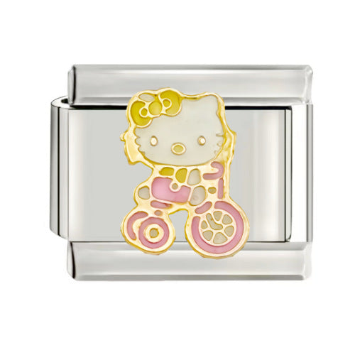 Wholesale Italian Charm Starter Bracelets DIY square Single Section Creative Stainless Steel Composable Bracelet