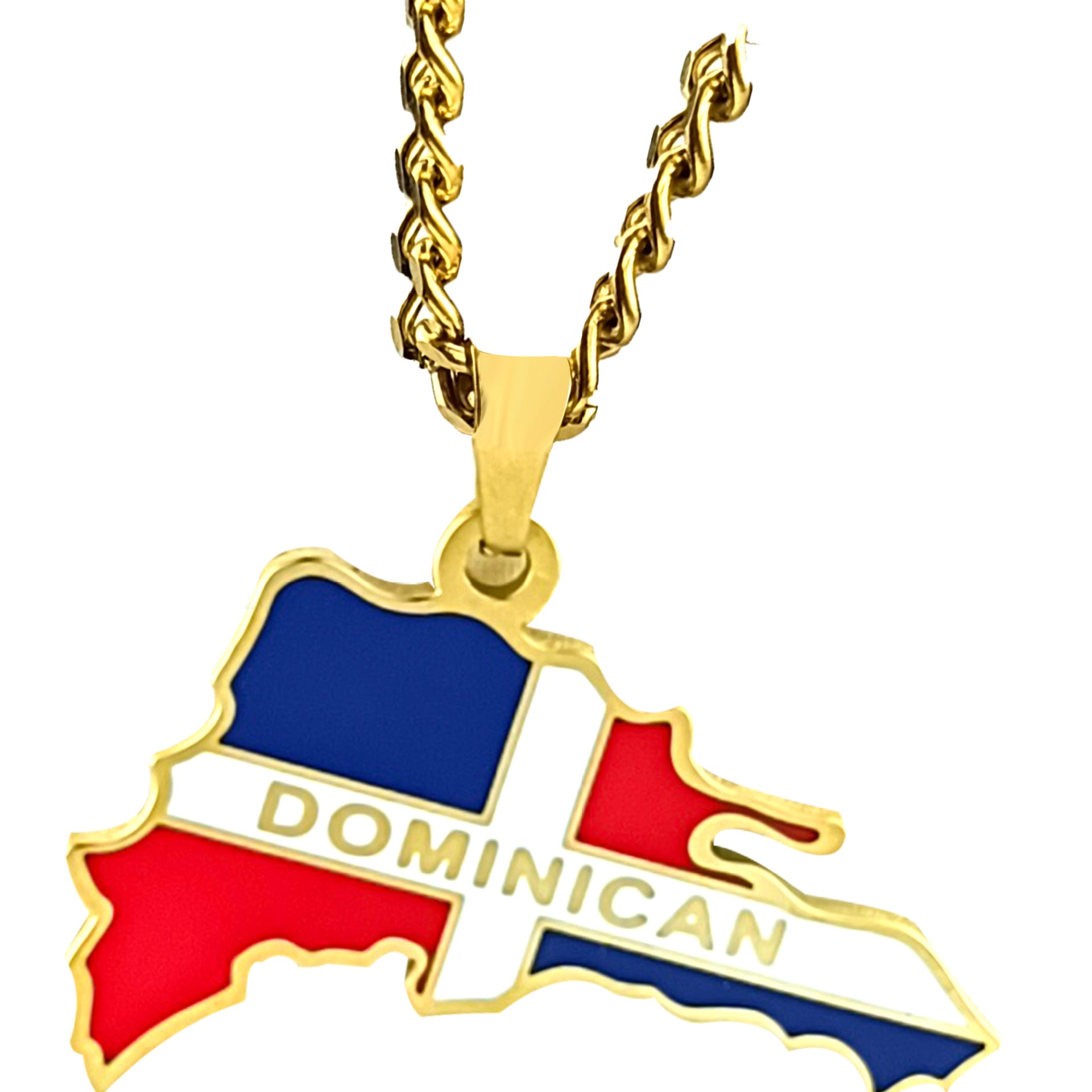 Wholesale Irregular Stainless Steel Necklace World Map Pendant ACC-NE-Ruig003