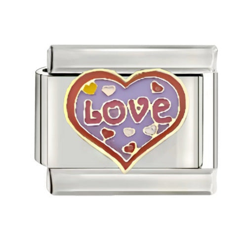 Wholesale  Italian Charm Bracelet 9mm DIY Oil-Drip Color Creative Stainless Steel Composable Bracelet