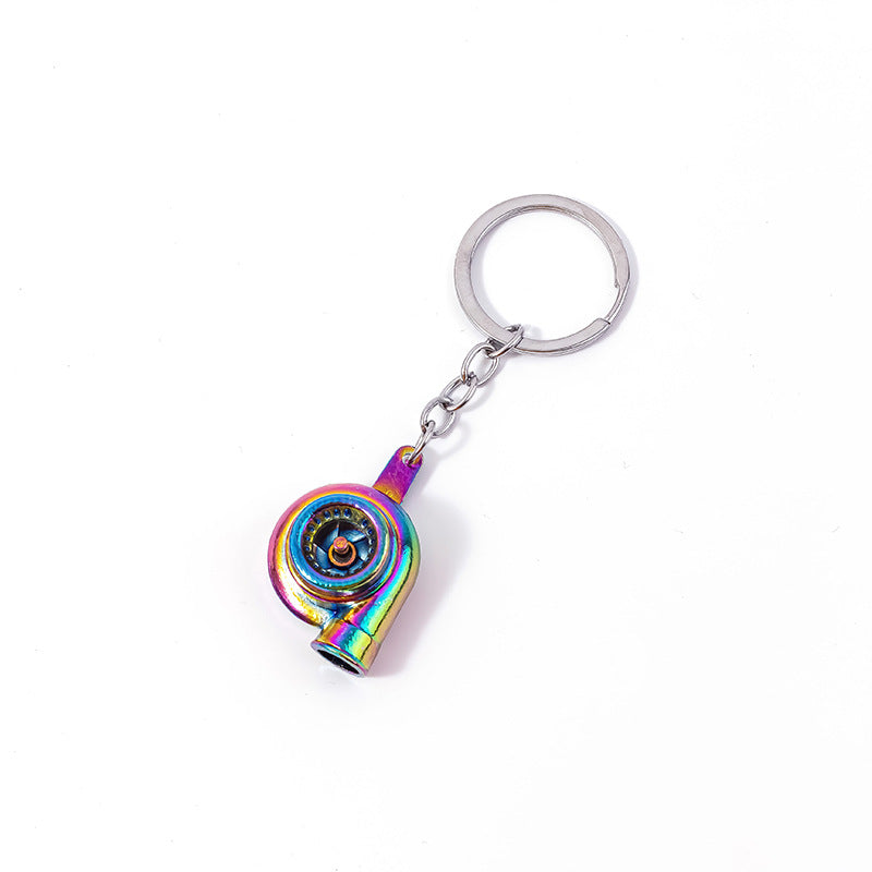 Wholesale  metal turbo blower supercharger auto parts modified keychain