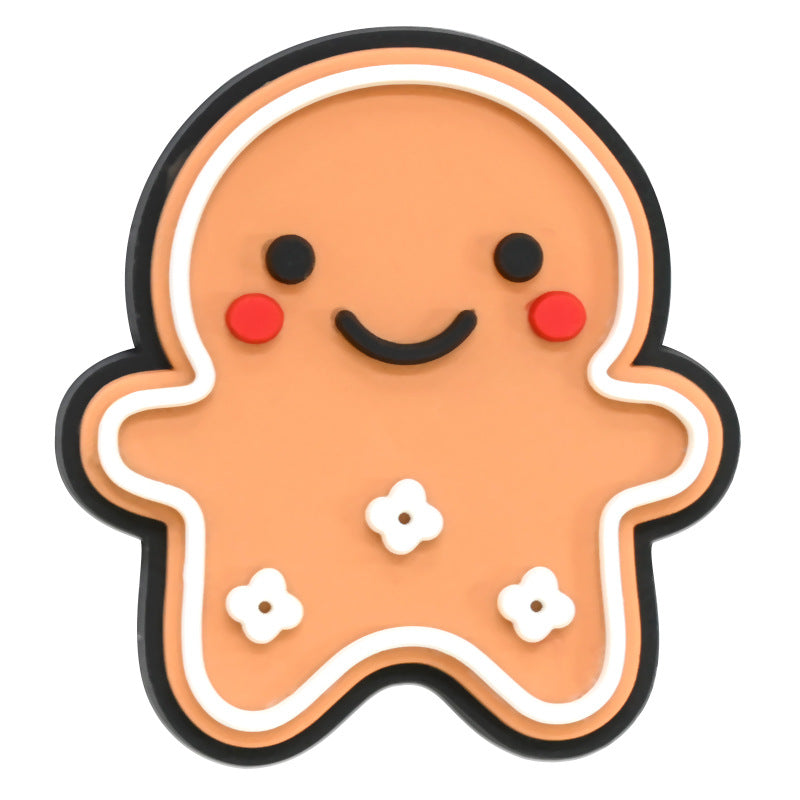 Wholesale Random 100pcs Cute Little Animal Christmas Series PVC Soft Rubber Shoe Buckle Decoration ACC-SC-RYY069