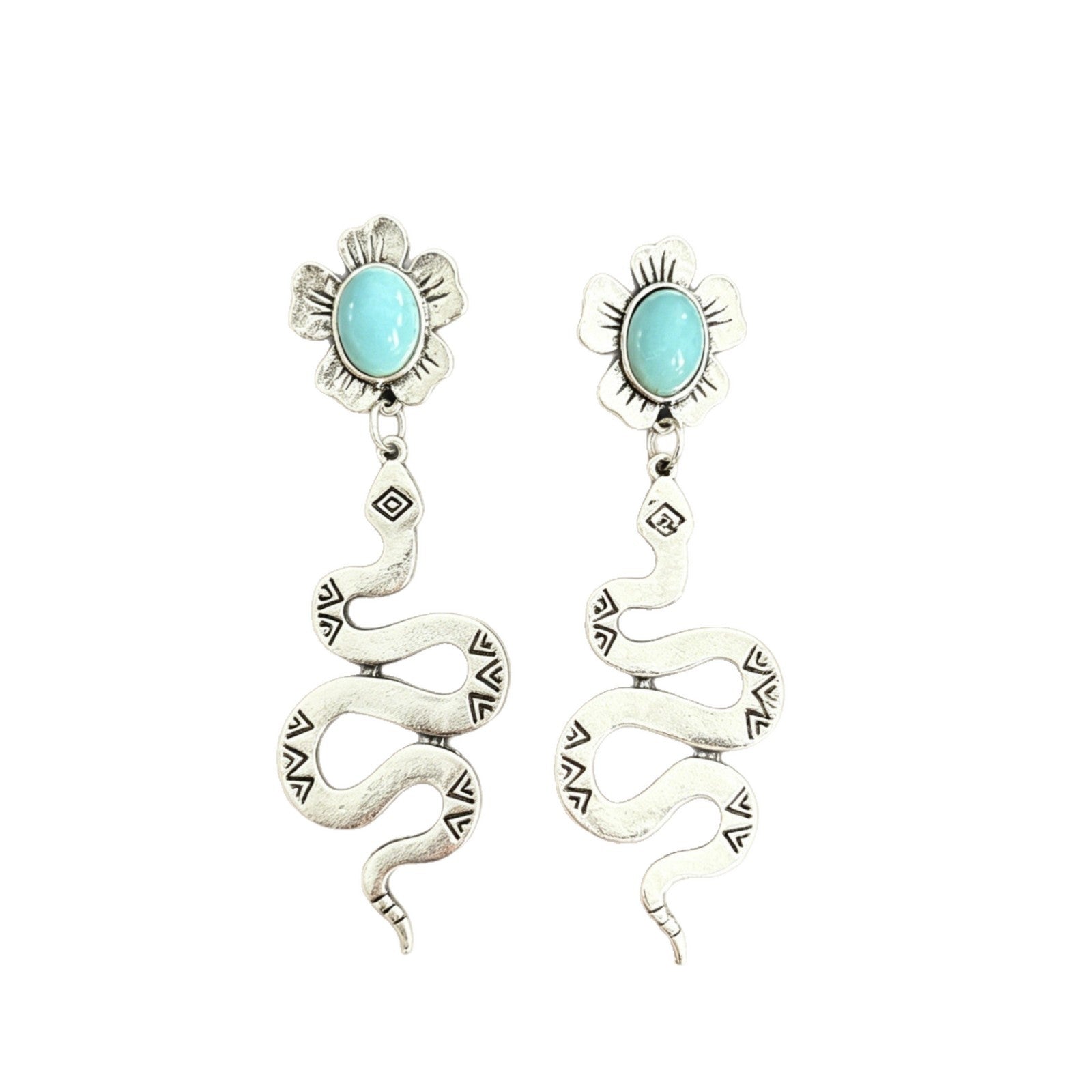 Wholesale Eco-Friendly Alloy Vintage Snake Earrings Fashion Jewelry Accessory Gift