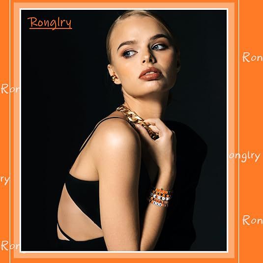 Wholesale Halloween Soft Ceramic Rice Beads 4mm Pumpkin Resin Bracelet ACC-BT-Xiny022