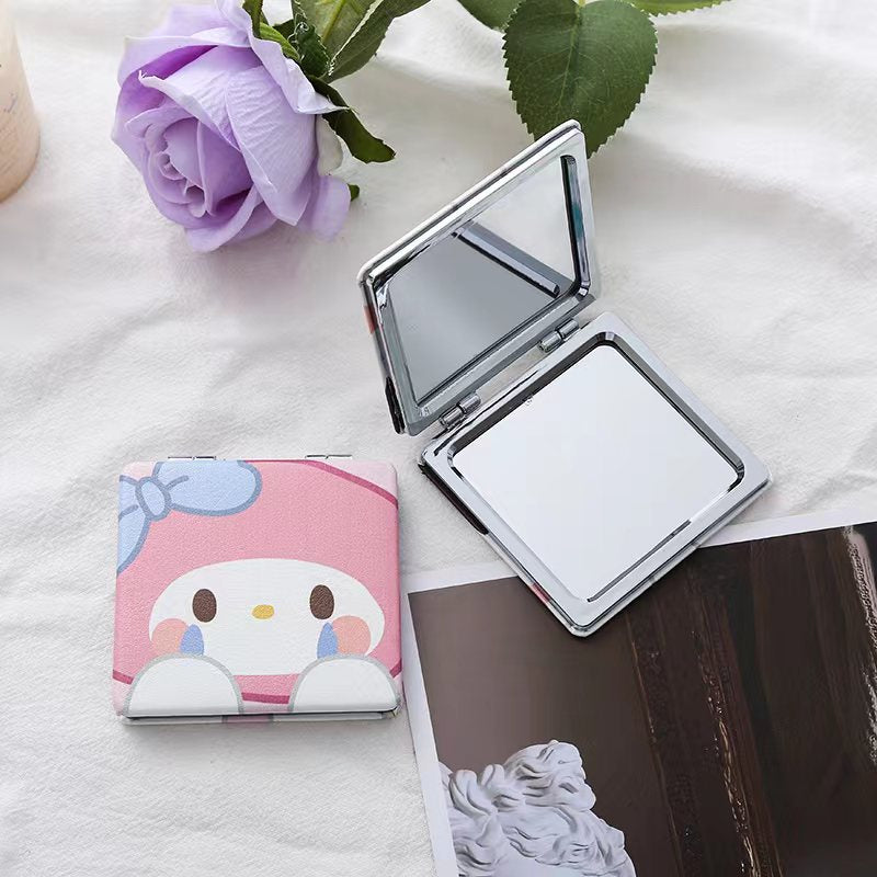 Wholesale Cartoon Cute Portable Mirror Folding Makeup Mirror ACCVIP-MR-Haic004
