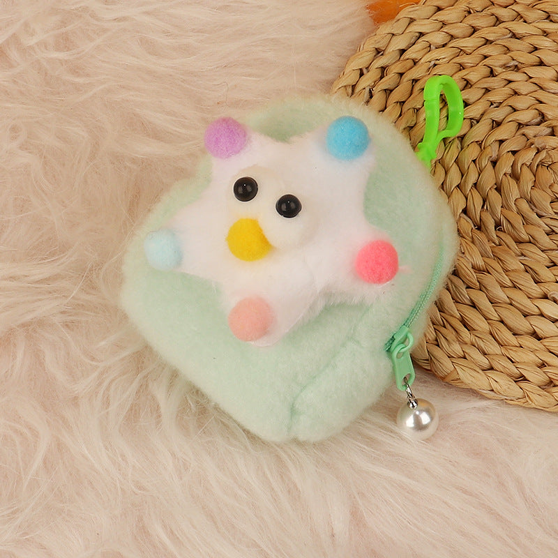 Wholesale Cartoon 3D Plush Mini Coin Purse Keychain Keychain Wallet ACC-KC-HuoFan002