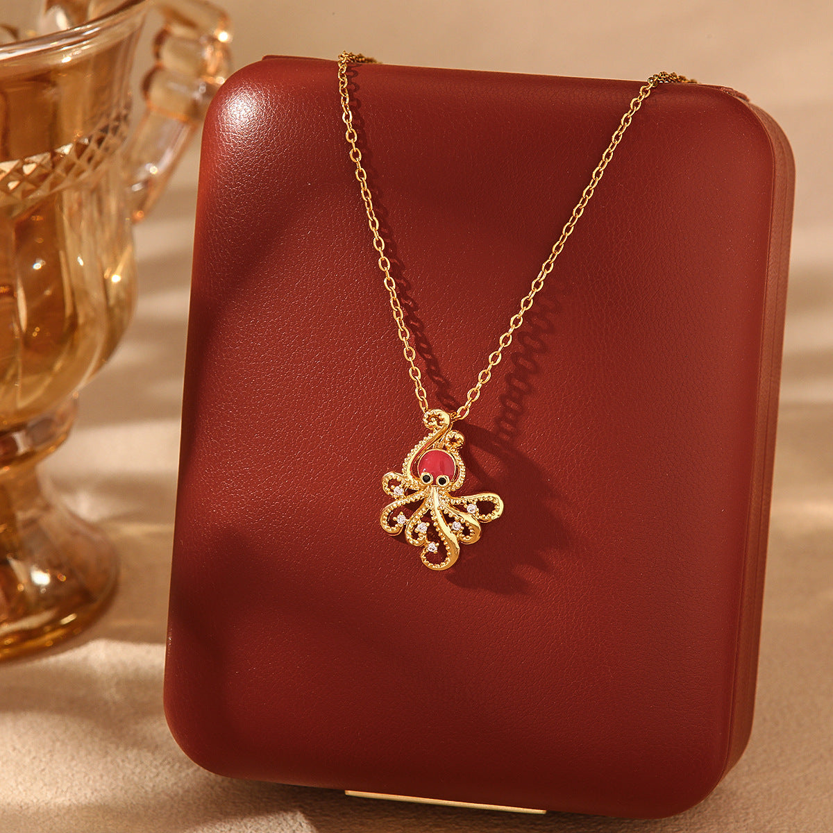 Wholesale  Summer Shell Mermaid Tears Titanium Steel Necklace