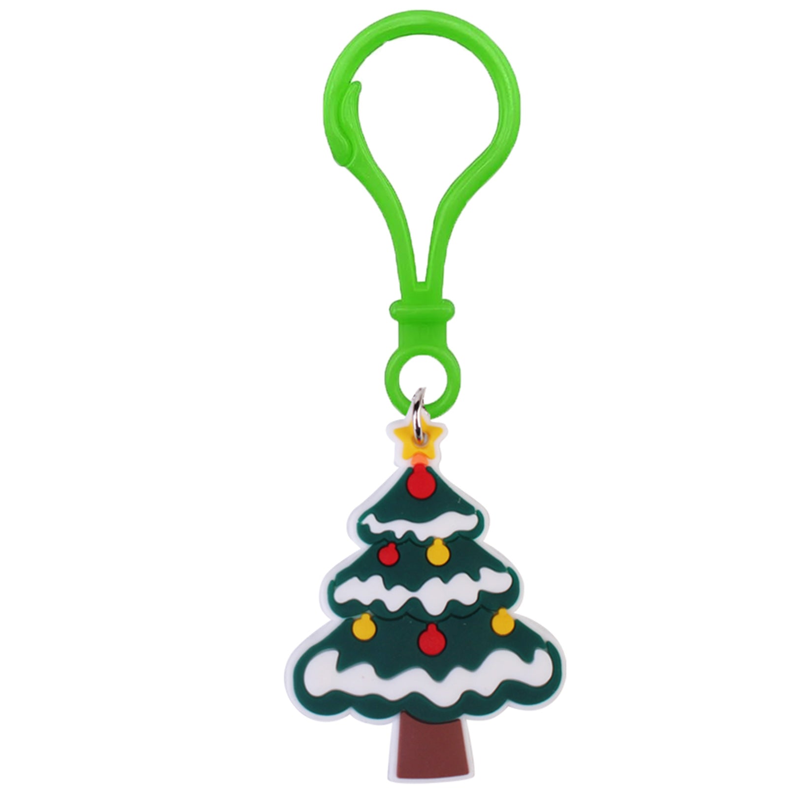 Wholesale PVC Christmas Snowman Keychain Pendant Bookbag Charm Winter Gift