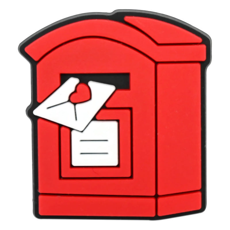 Wholesale Random 100pcs British style clogs    PVC Soft Rubber Shoe Buckle Decoration