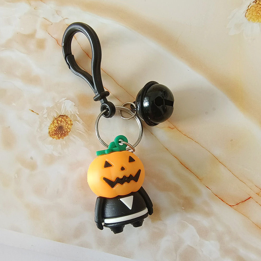Wholesale Cute Cartoon PVC Doll Pendant Halloween Ghost Keychains Silicone Creative Keychain ACC-KC-YCY001