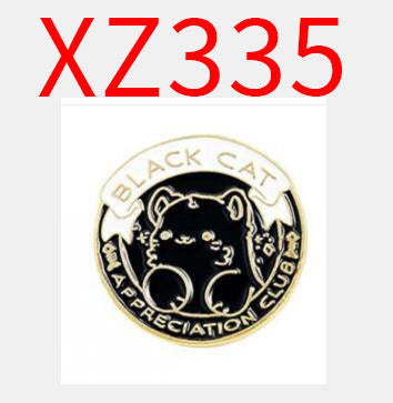 Wholesale Cartoon creative Blue Cat Planet metal pin dripping oil alloy brooch