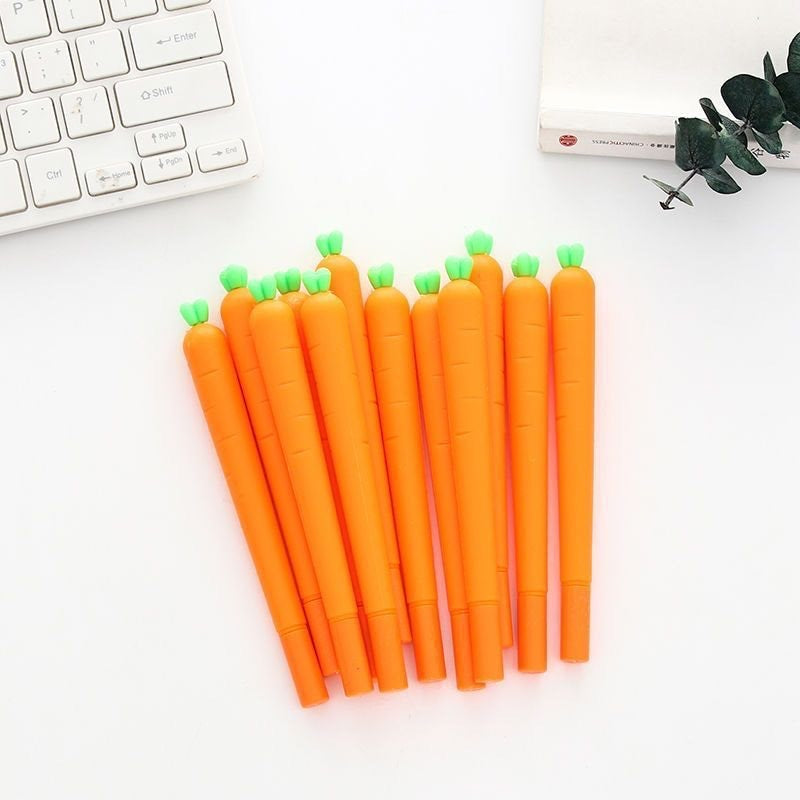 Wholesale Cute Cartoon Simulation Radish Gel Pen Value Student Stationery  Pen Black