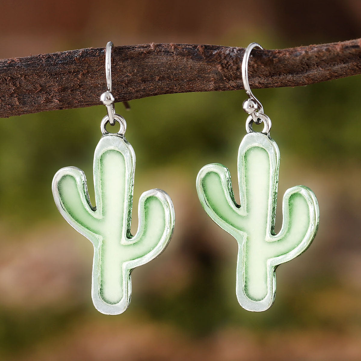 Wholesale  Luminous Cactus Moon Earrings