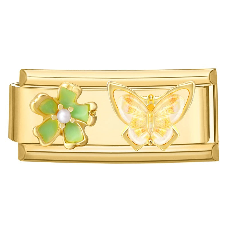 Wholesale 9mm Italian Charm Starter Bracelets DIY Long Terms Stainless Steel Composable Bracelet