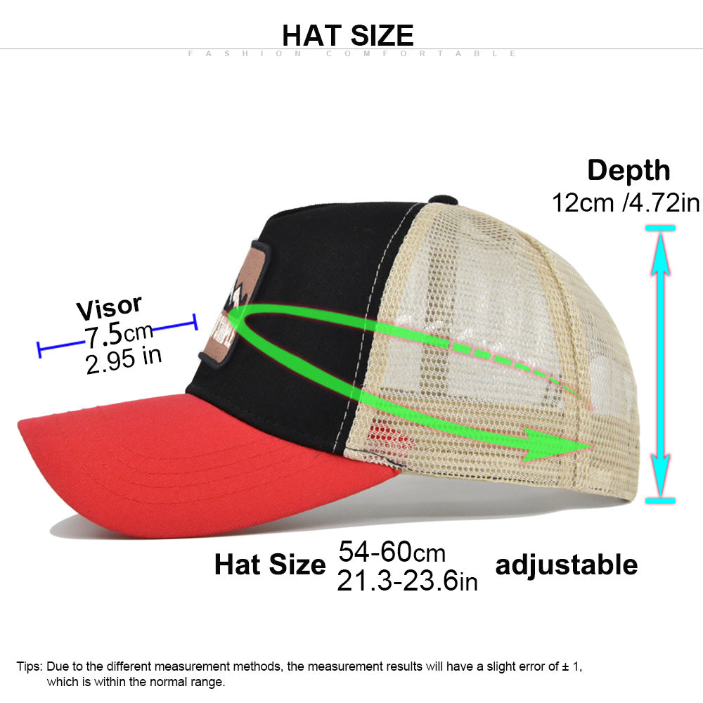 Wholesale Embroidered hill animal summer sunshade net hat