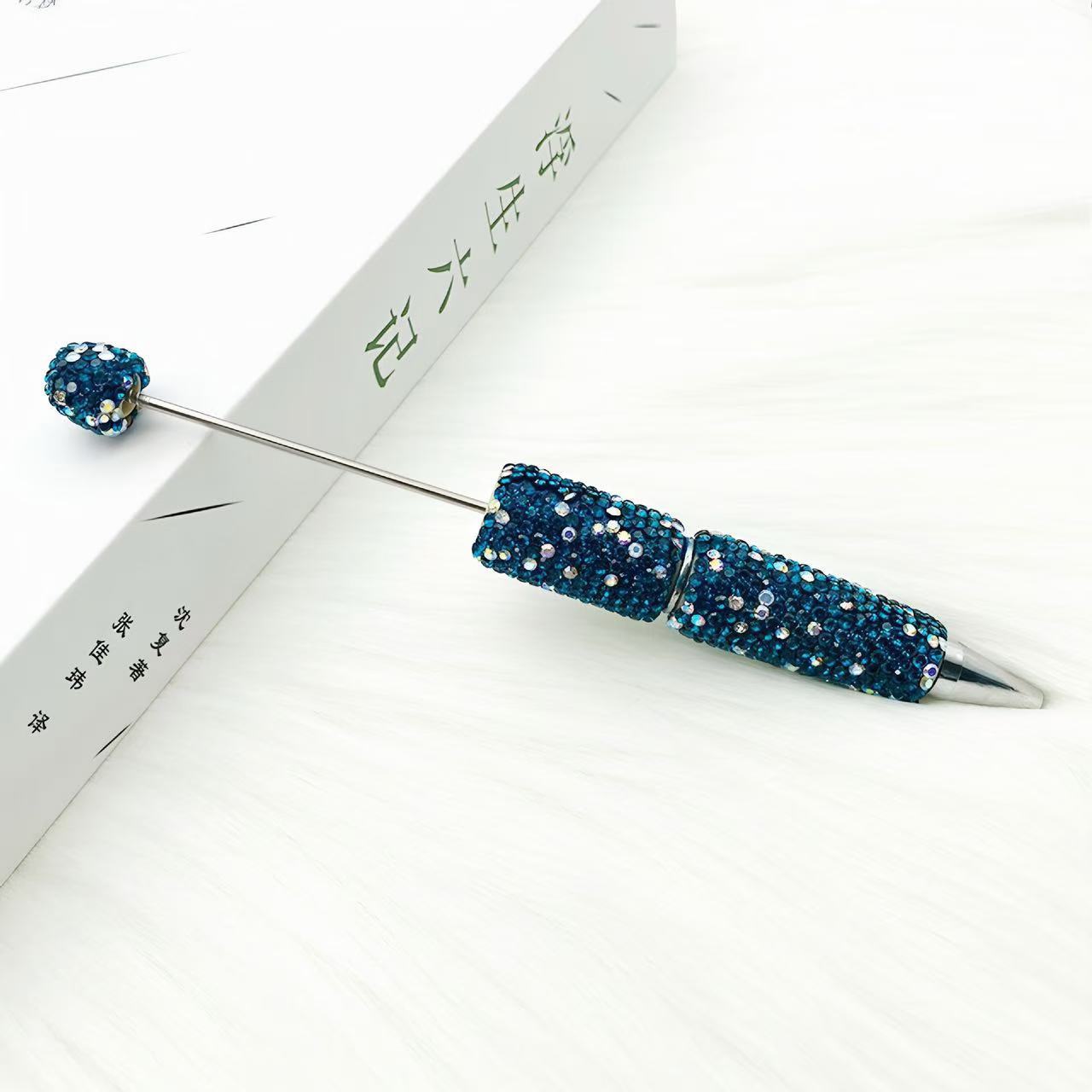 Wholesale 10pcs creative full drill beaded ballpoint pen