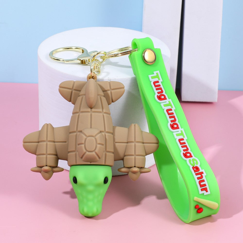 Wholesale Cute cartoon silicone keychain