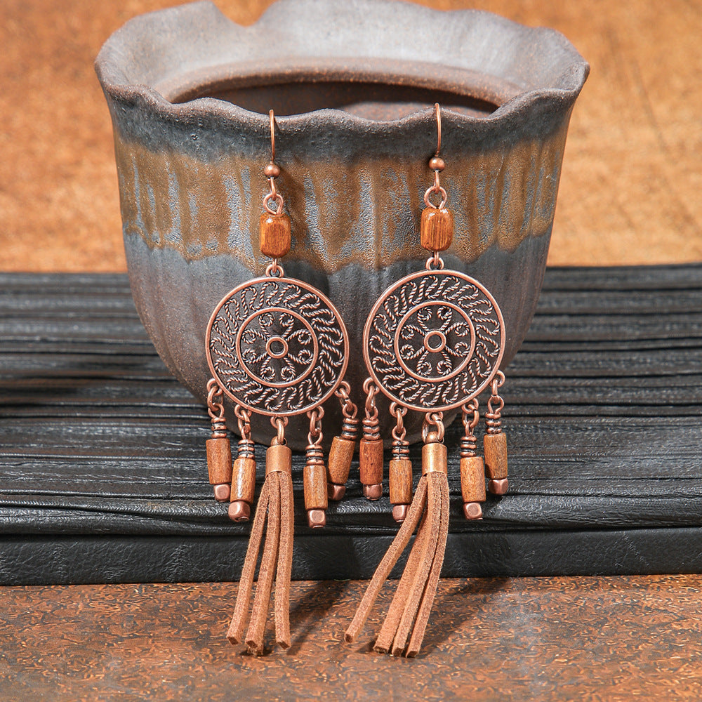 Wholesale Retro Bohemian Alloy Geometric Earrings for Everyday Wear