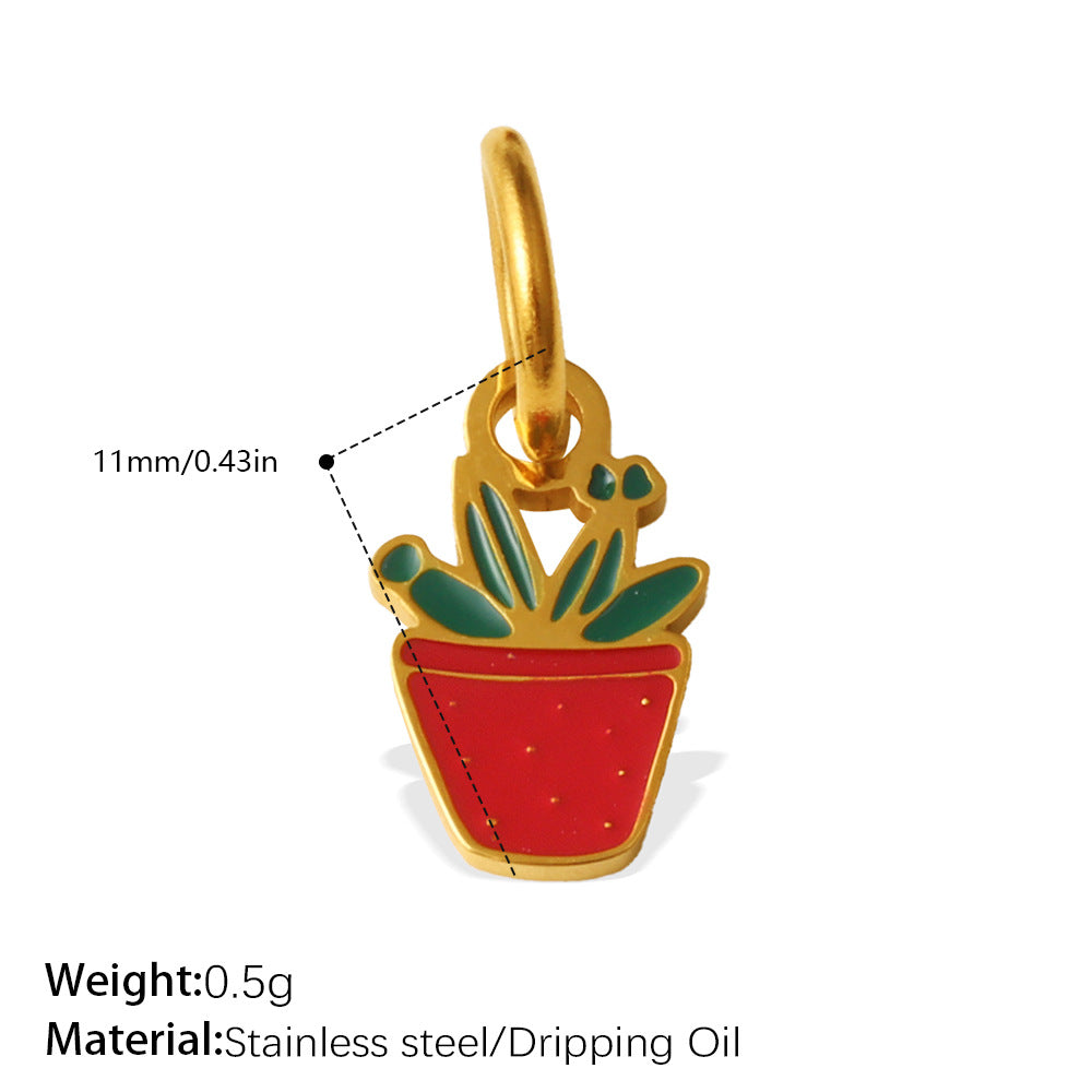 Wholesale plant series dripping  Charms for Jewelry