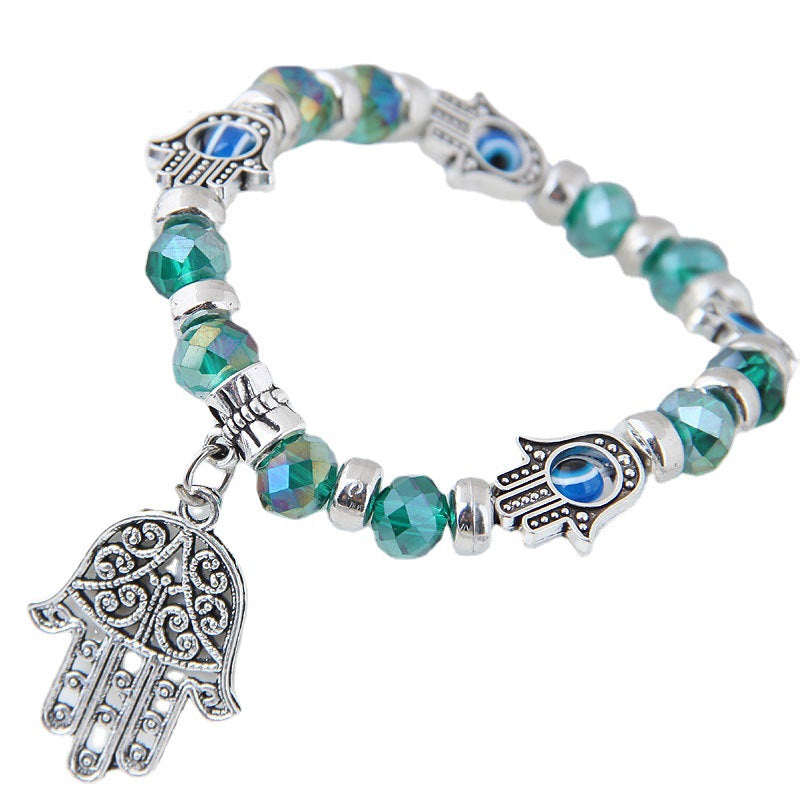 Wholesale Fashion Eye Eye Palm Crystal Bracelet ACC-BT-Weiy019