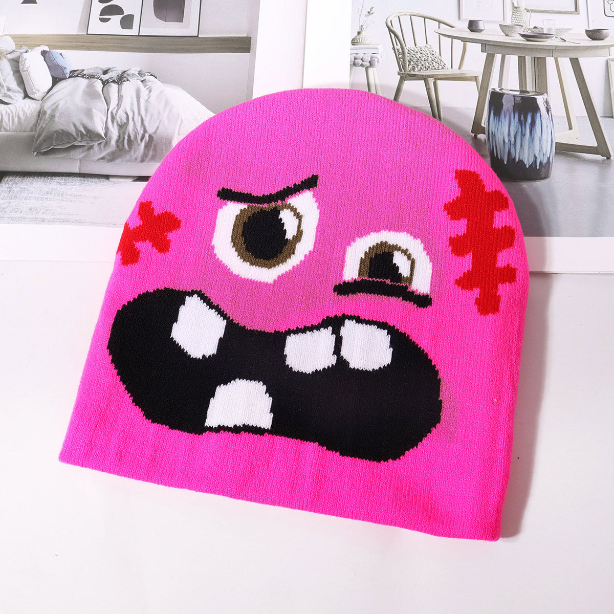 Wholesale Funny Expression Pattern Knitted Hat ACC-HT-Junl006