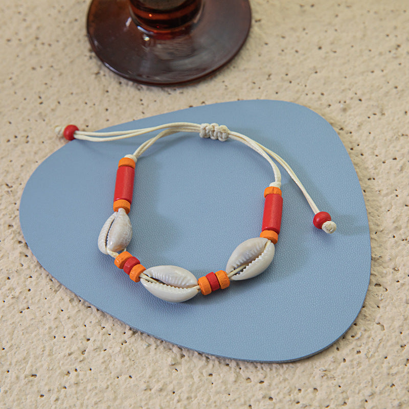 Wholesale Natural Shell Handwoven Shell Bracelet ACC-BT-Youl008