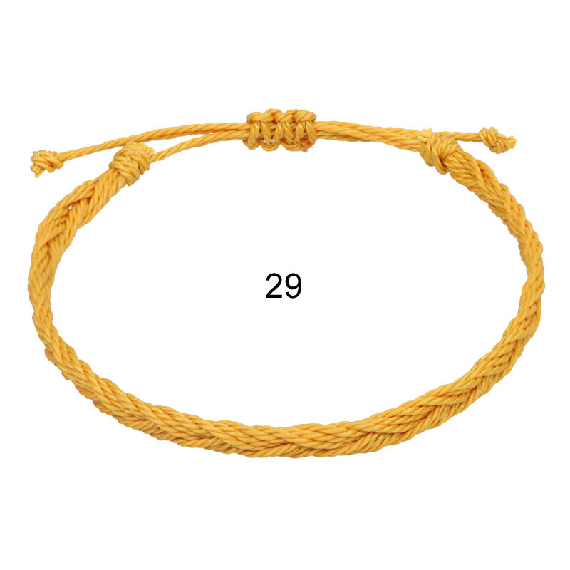 Wholesale Hand-woven rope Bohemian men' s wave bracelet