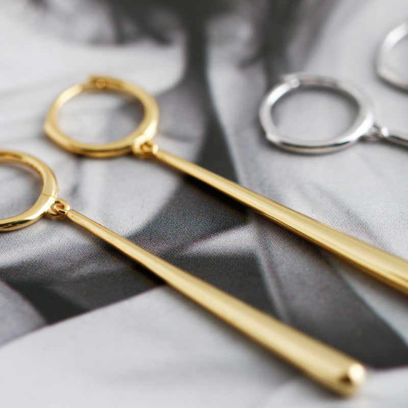Wholesale Fashion Geometric Drop Earrings for Women,  Circle Design,  Gift for Daily Wear