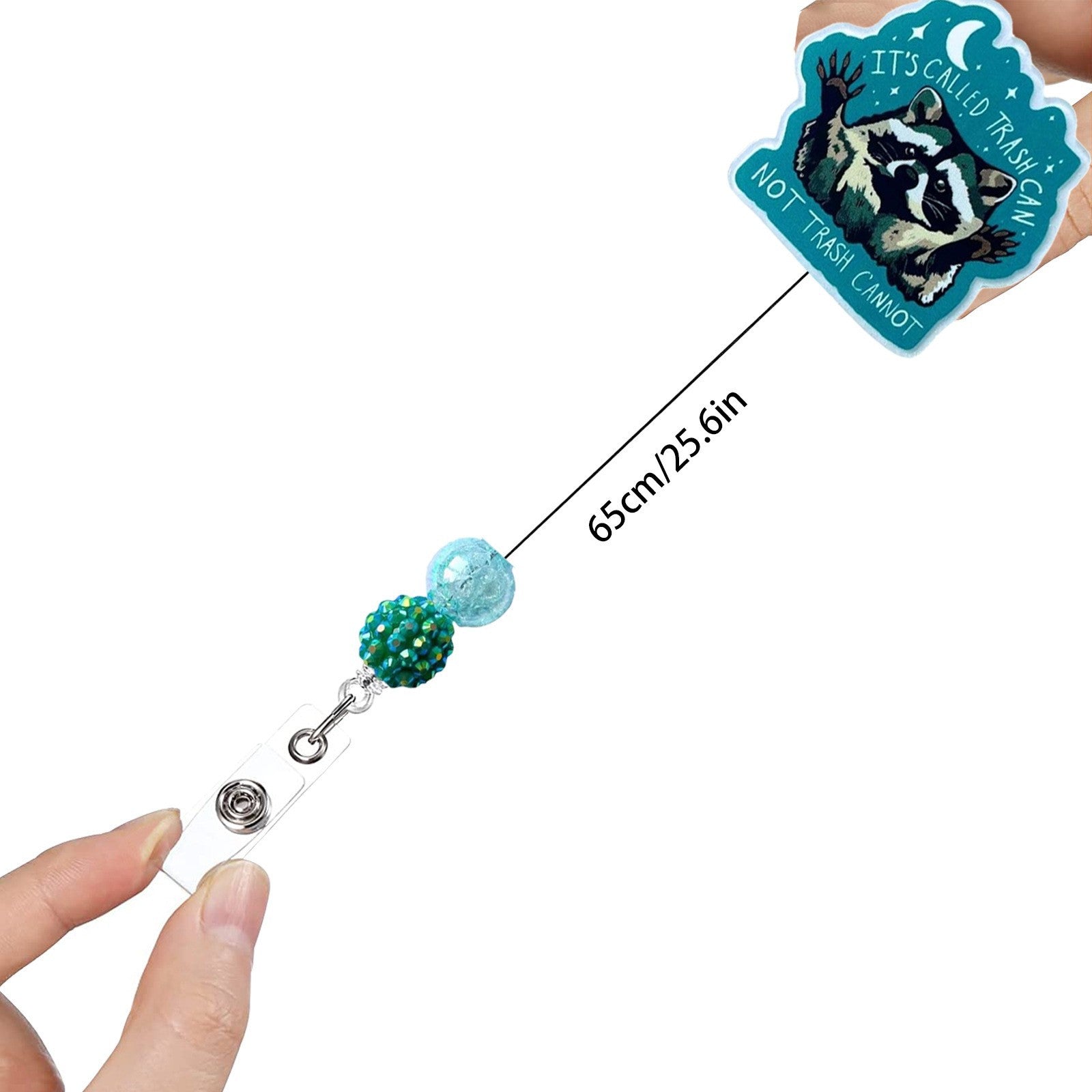 Wholesale Acrylic Leopard Print Cat Badge Reel Keychain with Clip,  Car Key Accessory