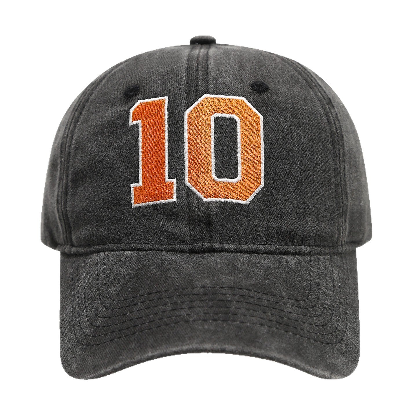Wholesale Retro Washed  10 Number  Baseball Cap