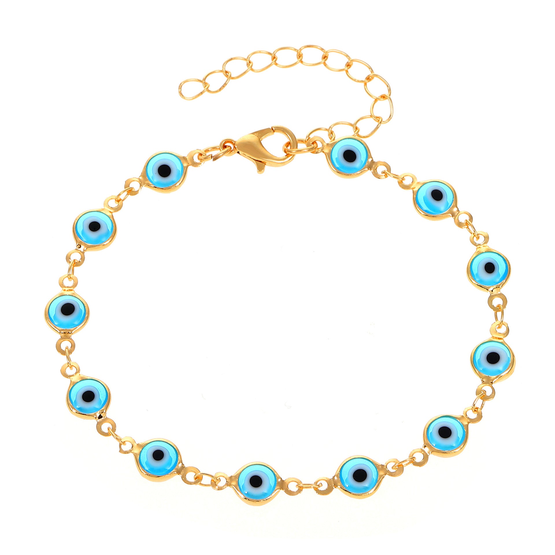 Wholesale Turquoise Evil Eye Cross Bracelet