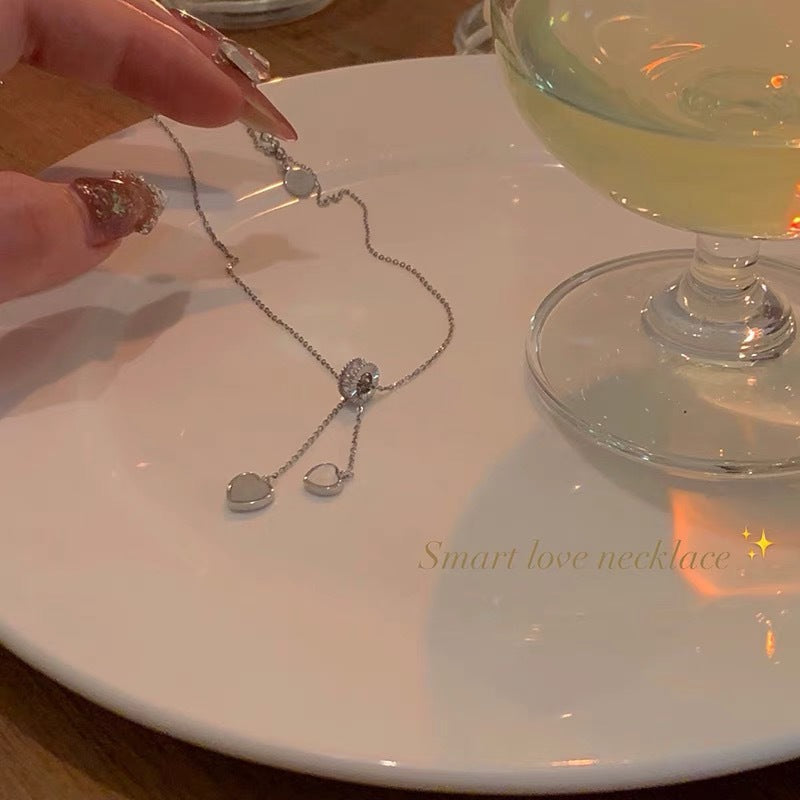 Wholesale Shell Heart Titanium Steel Necklace