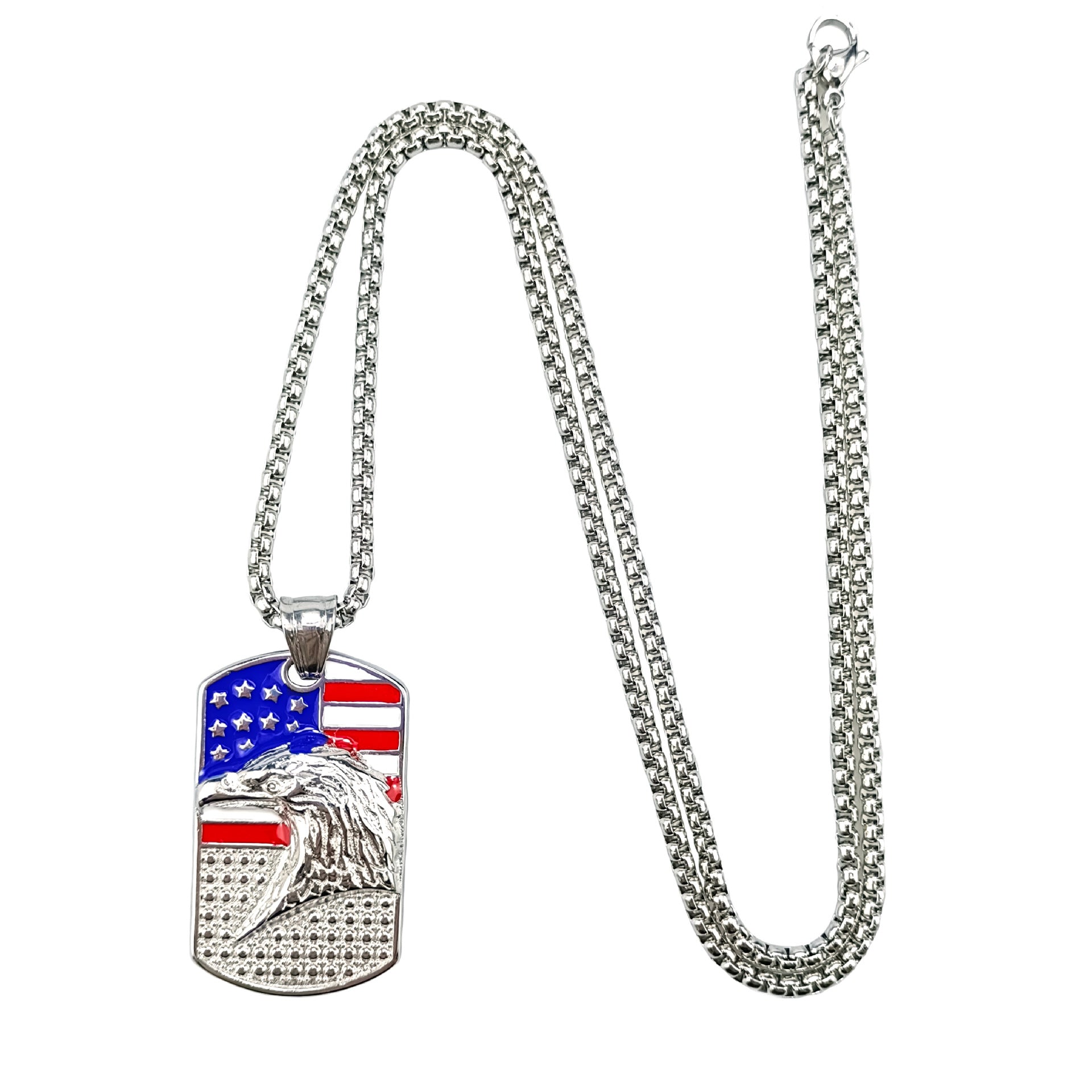 Wholesale Hip Hop Eagle Stainless Steel Necklace ACC-NE-Ruig008