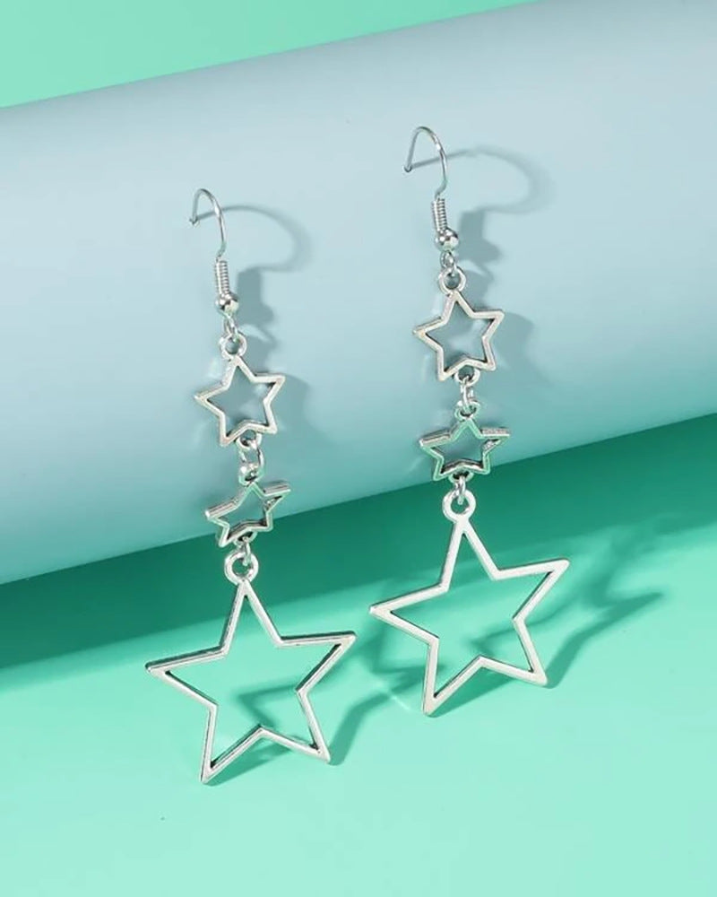Wholesale  Hollow Star Women's Earrings