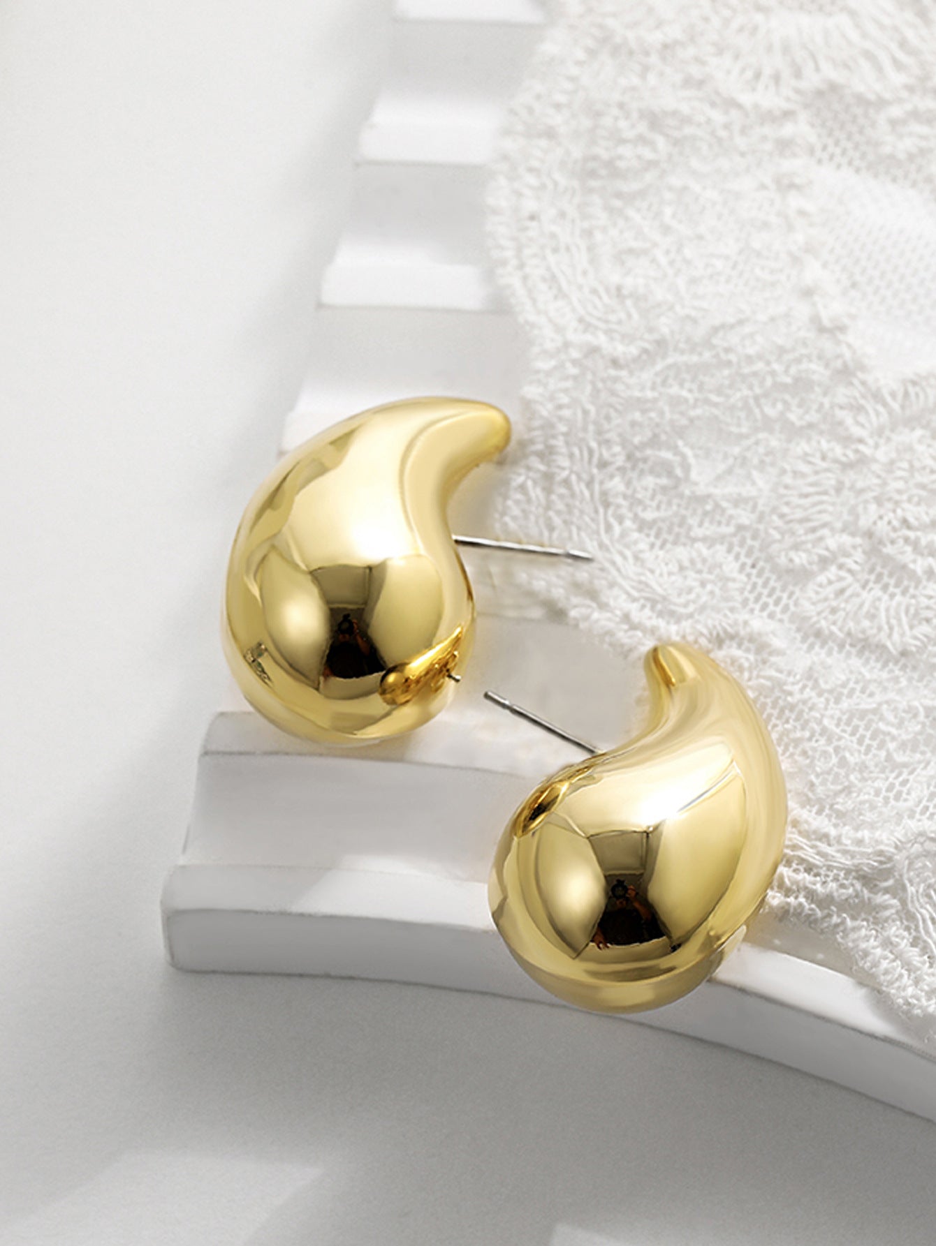 Wholesale  Stainless Steel Water Drop Earrings