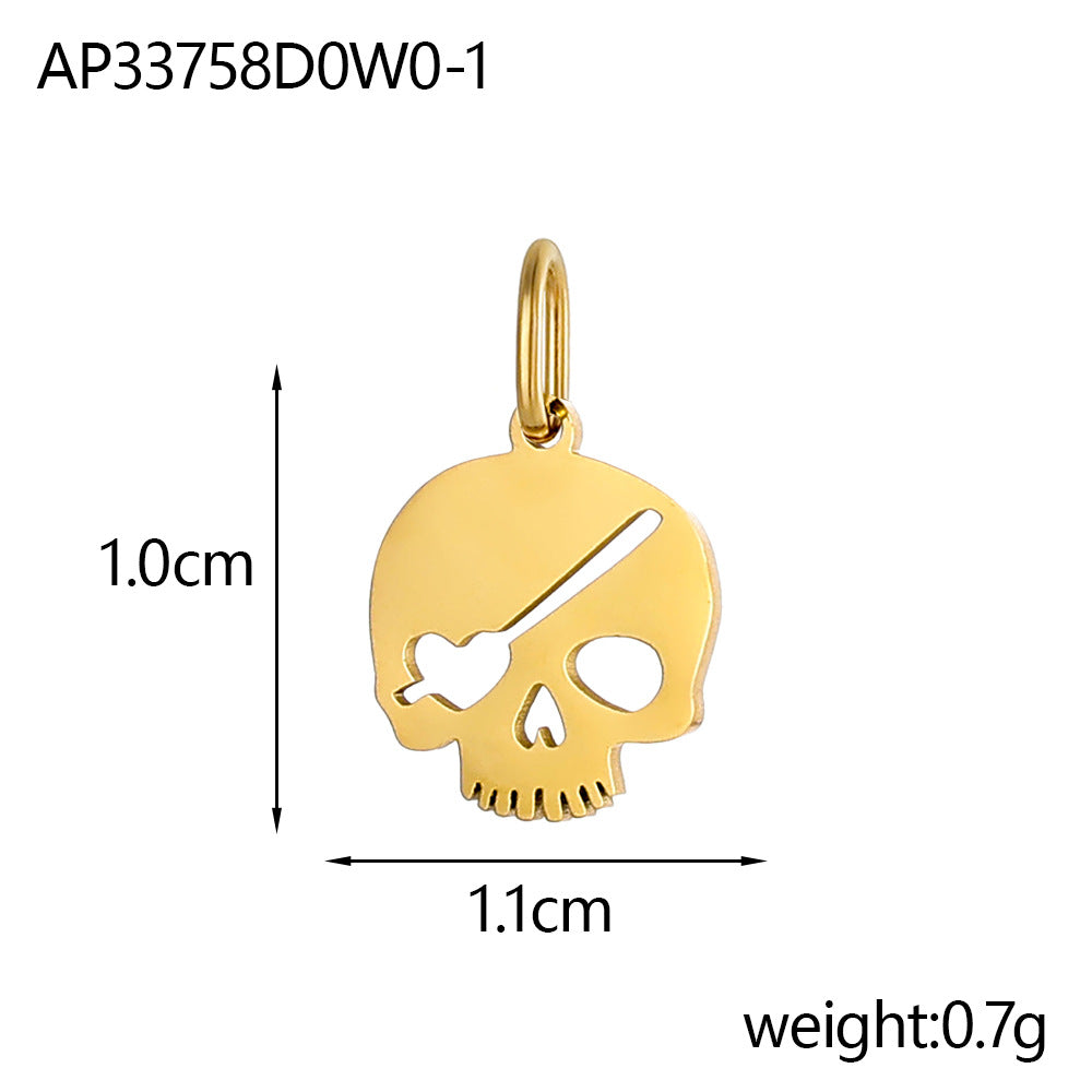 Wholesale  stainless steel skull head pendant