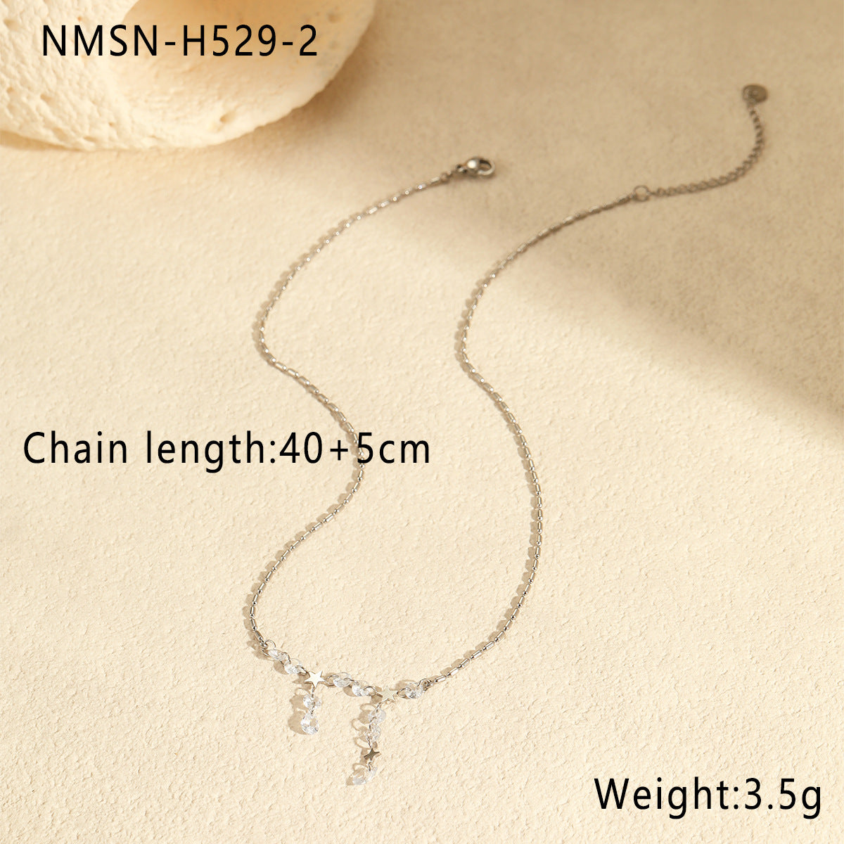 Wholesale Stainless Steel Necklace Plated with 18 Real Gold Inlaid with Zircon Versatile Clavicle Chain