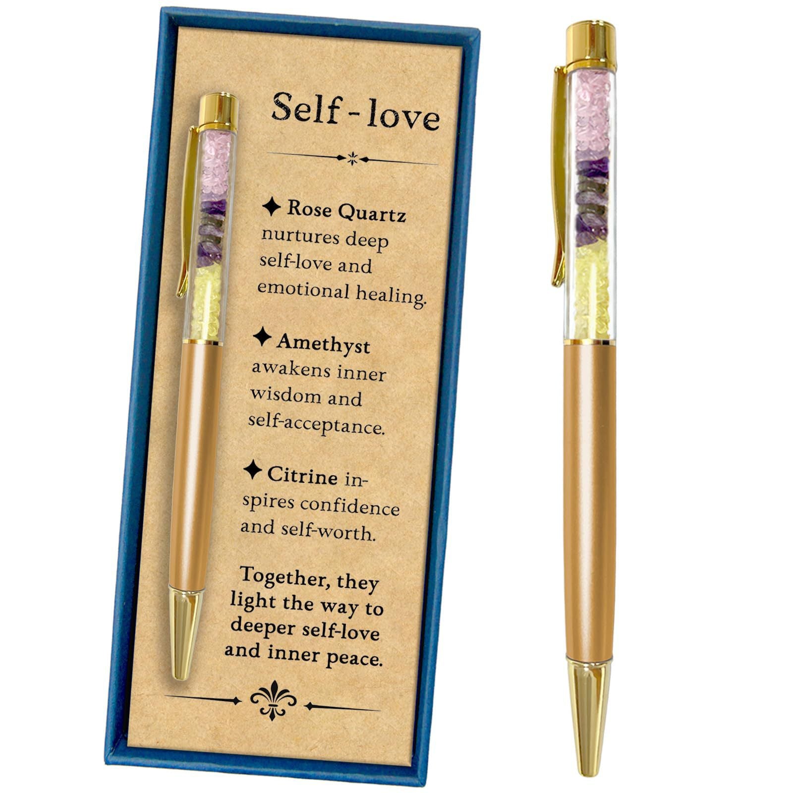 Wholesale Quicksand Metal Empty Pen Barrel  3–5mm  Natural Crushed Stone Pen