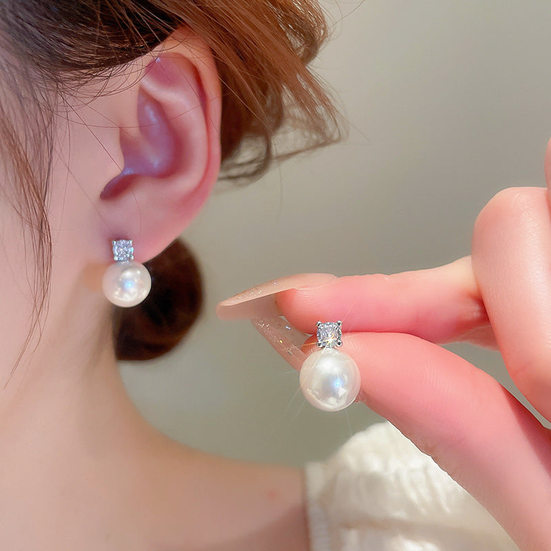 Wholesale Geometric Pearl Earrings  ACC-ES-KJ016