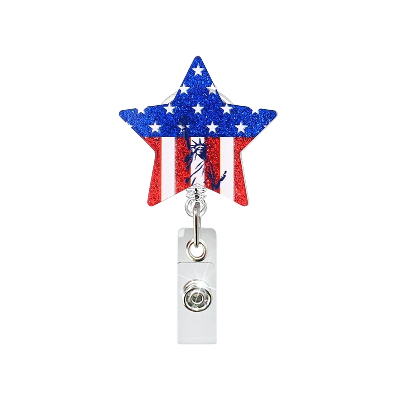 Wholesale Patriotic Eagle Retractable Badge Holder - Chic Office Decor Fashion Accessory for Resale