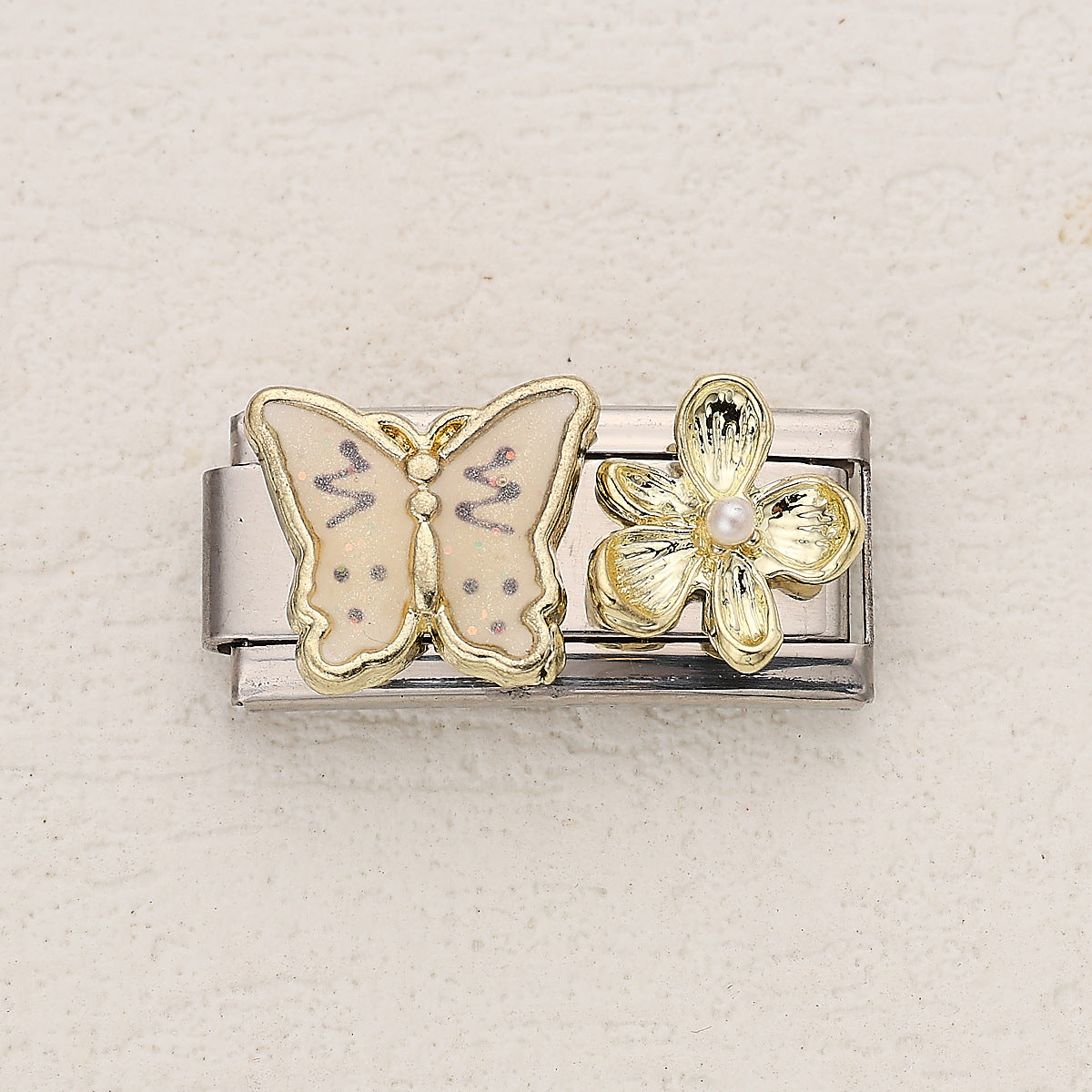 Wholesale 10pcs Italian Charm Bracelet 9mm DIY Splicing Pearl Series Stainless Steel Composable Bracelet