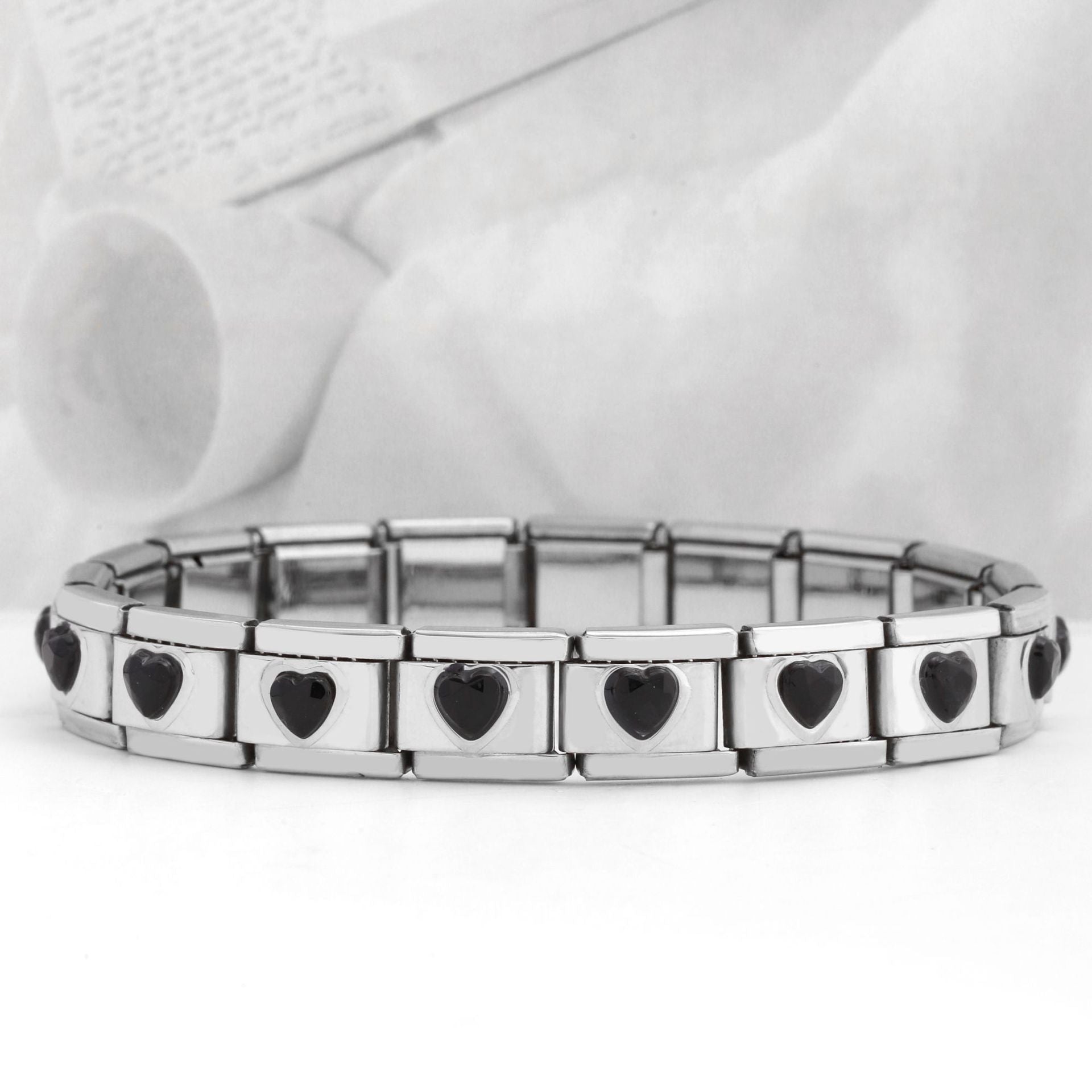 Wholesale Italian Charm Bracelet 9mm DIY Spliced Removable Stainless Steel Love Composable Bracelet ACC-BT-XY017