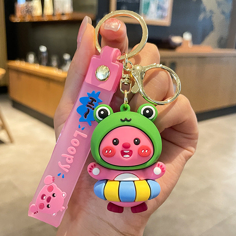 Wholesale Cartoon Cute Keychain Little Beaver Keychains Creative Keychain ACC-KC-SJ010
