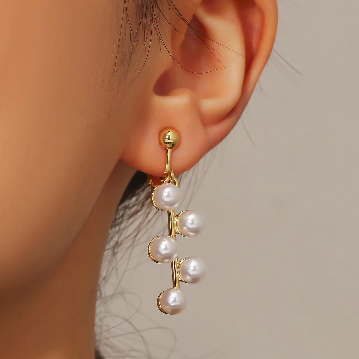 Wholesale Baroque Pearl Earrings Ear Cuff ACC-ES-ManYi004