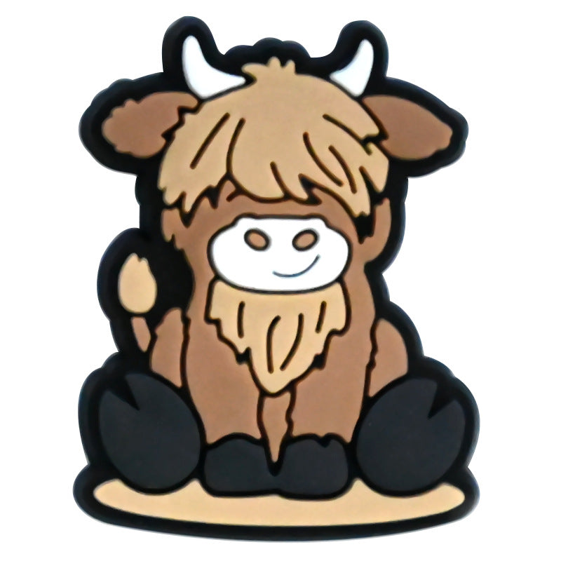 Wholesale Random 100pcs Scottish High Low Cow Shoes Accessories Shoes Charms ACC-SC-RYY048