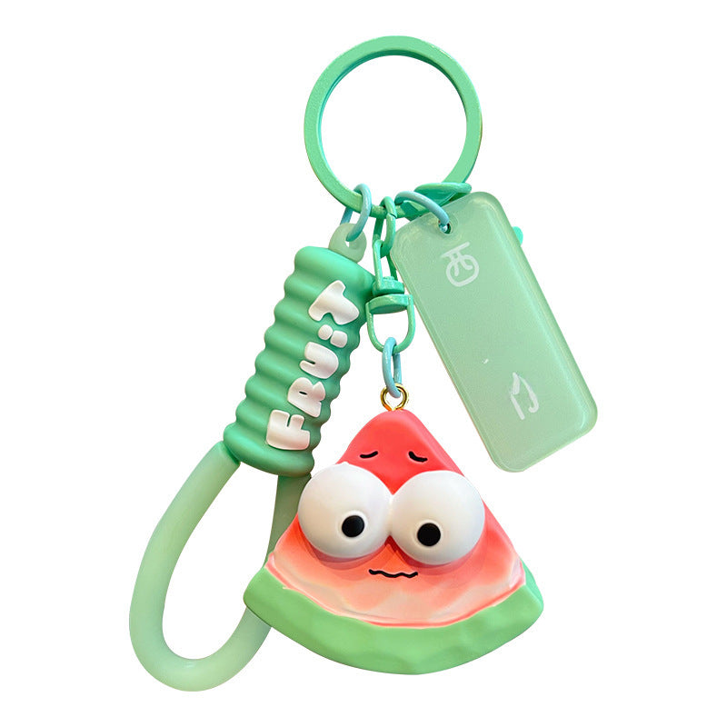 Wholesale cartoon cute flower fruit and vegetable series keychain
